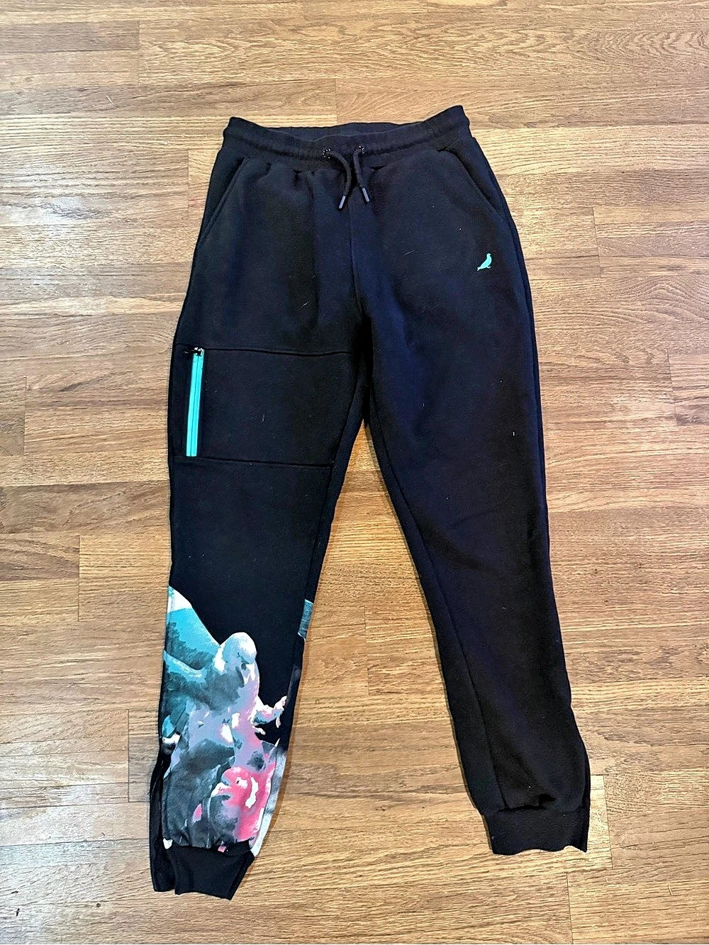 Staple Pigeon Graphic Black Jogger Pants Size Medium